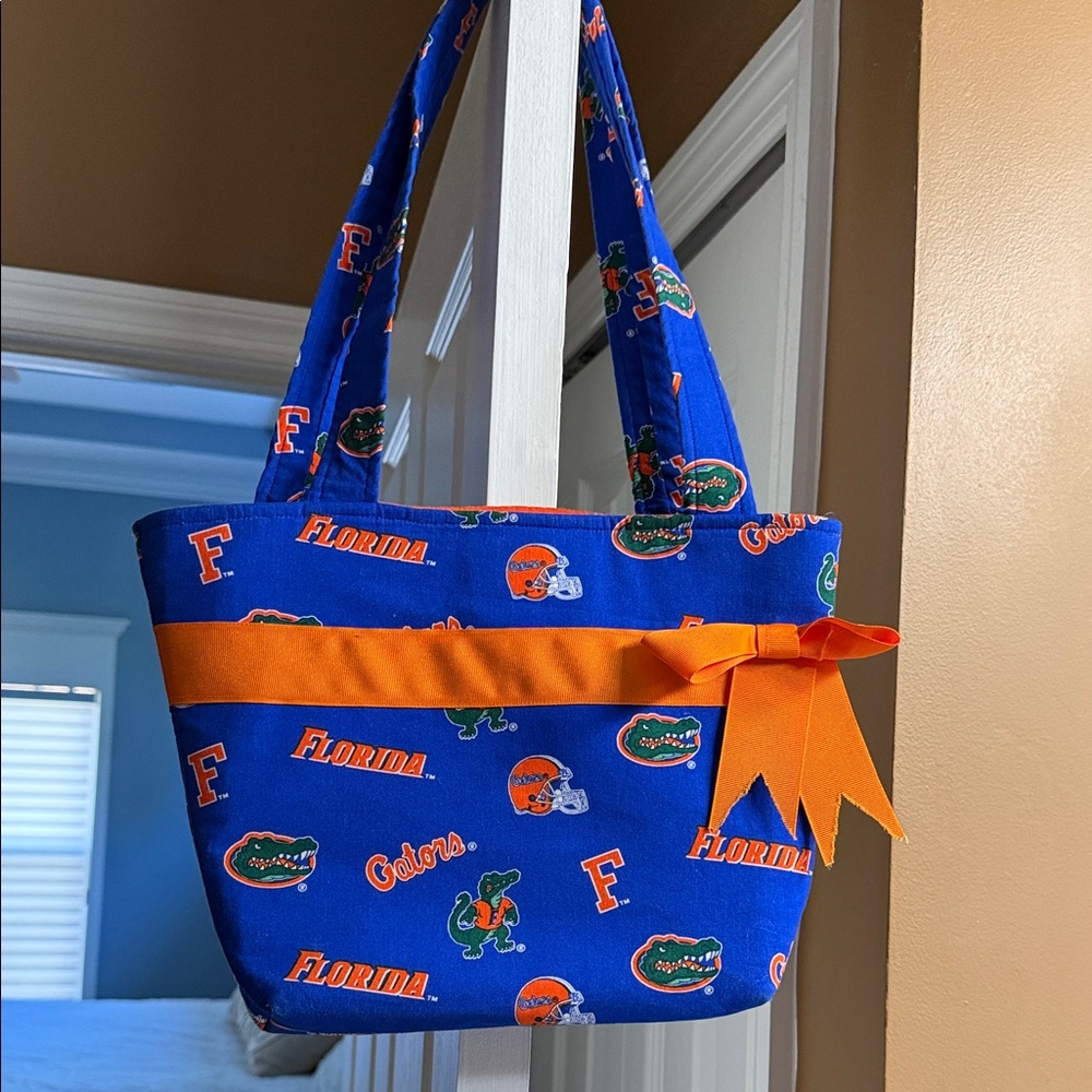 Blue and Orange Florida Gators Tote Bag